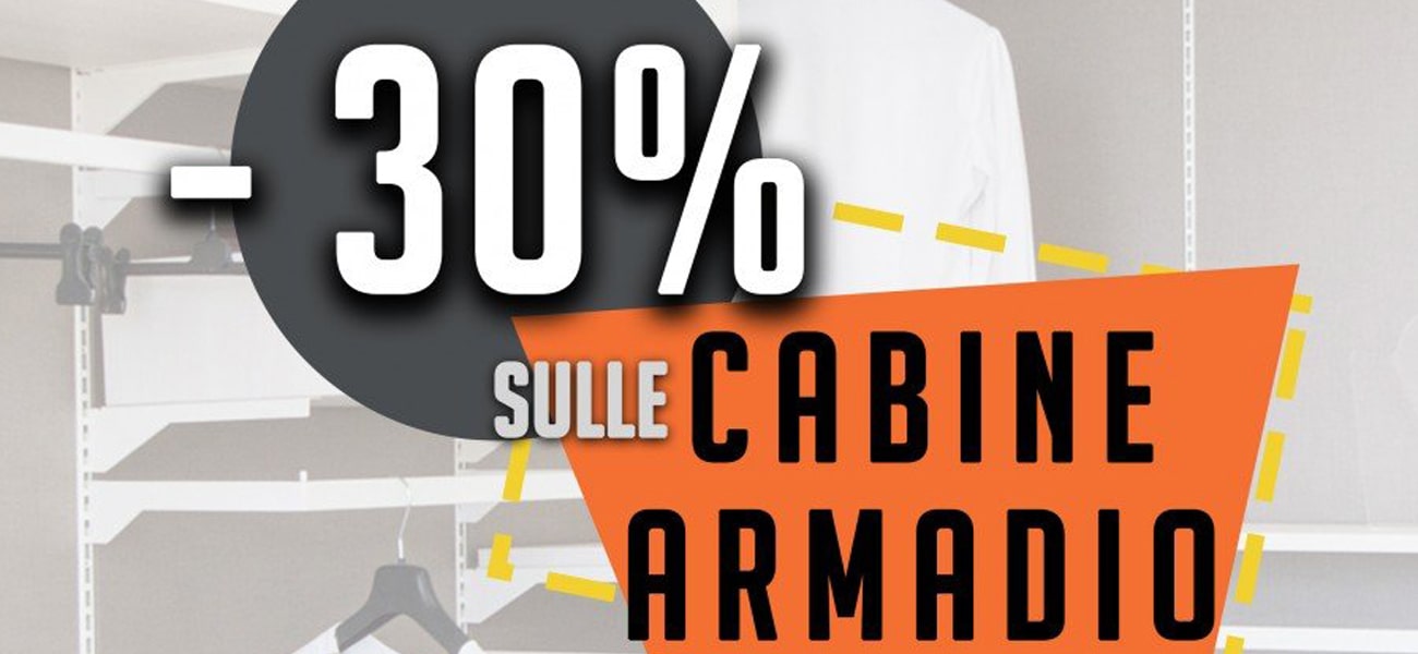 sconto cabine armadio cdl italia